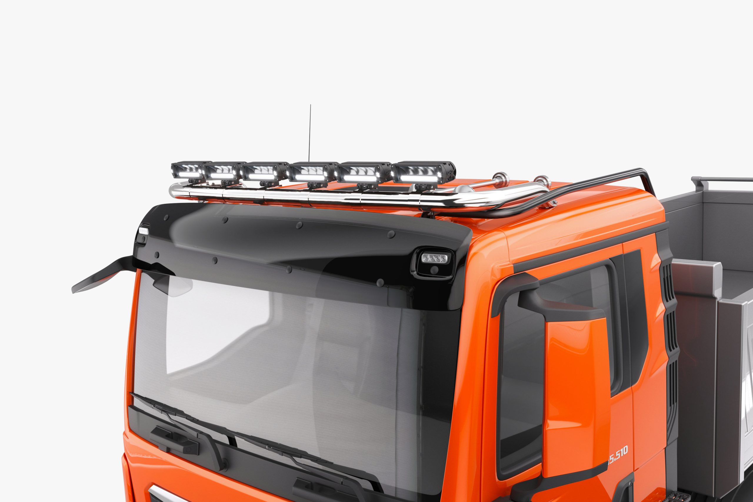Scheinwerferbügel : LKW Lampenbügel Edelstahl universell passend für das  Hochdach